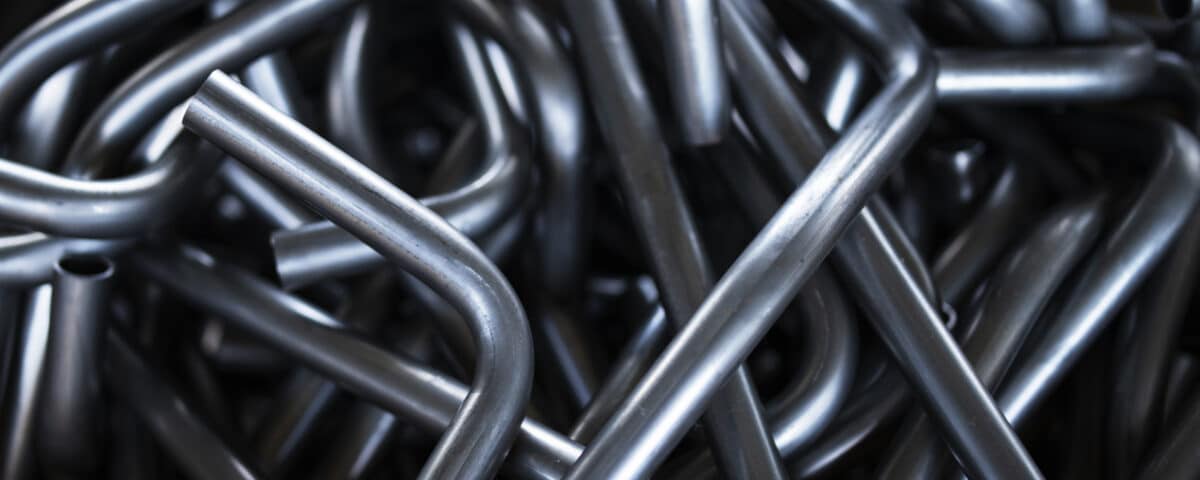 Close up of metal parts.